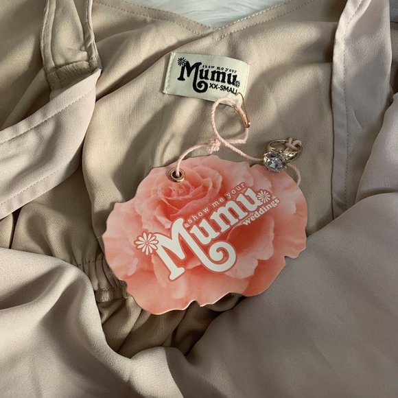 Show Me Your Mumu Kendall Maxi Dress Long Lining Size XXS Show Me The Ring Crisp - Picture 8 of 11